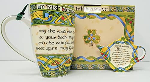 Кралската Тара Спакувани Во собата на 1 Ирски Благослов Чај Торба Носителот и 1 Ирски Благослов Кригла Ирски Ткаат Кутија