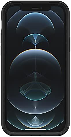 OtterBox iPhone 12 И 12 Про Симетрија Серија+ Случај-Црна, Ултра-Елегантен, Прилепува На MagSafe, Подигнати Рабови Заштита
