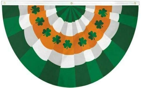Свети Патрикс Ден Бантинг Знаме 3х5 стапки Ирска Ирска Зелена Шамрок Патс Декорација