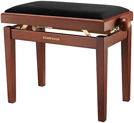 Прилагодлива клупа за пијано starfavor, дрвена столица за пијано, залепено перница за пијано, дует тастатура за дигитална пијано столица, SPB-480N