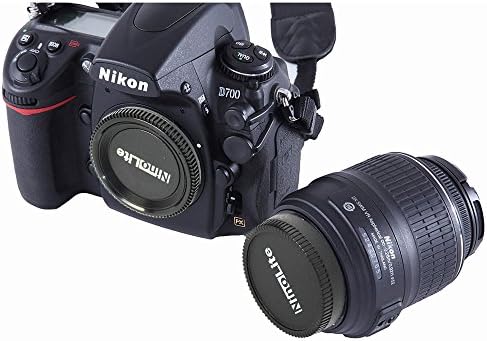 Нинолит 2 пакувања со капачиња за камера за задното капаче за леќи на Nikon F-Mount и капачето на телото