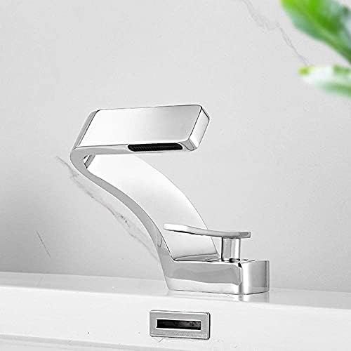 XYYXDD Faucet,Bathroom Faucet Basin Single Handle Hot and Cold Faucet Single Hole Faucet Basin Faucet Faucet Platinum Faucet-Chrome