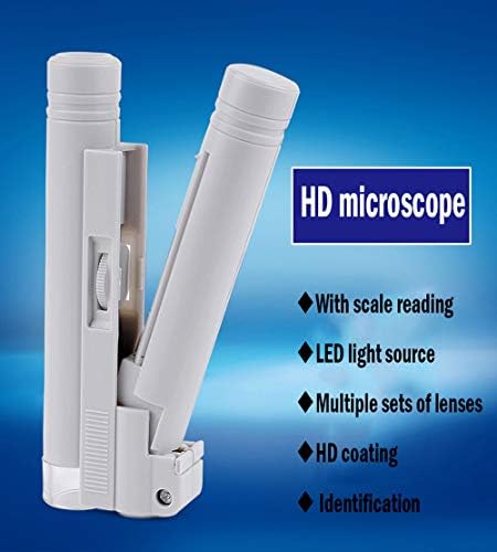 Хуангксинг-Лупа Висока Дефиниција Висока Дефиниција 100 Пати СО ЛЕД Светла Со Рачен Професионален Микроскоп Со Скала
