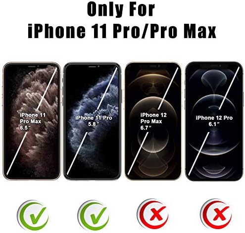 ЛОЗА за iPhone 11 Pro 5.8 /11 Pro Max 6.5 Заштитник На Екранот На Објективот На Фотоапаратот, Метална Рамка Без Меур Со Висока Дефиниција Заштитник