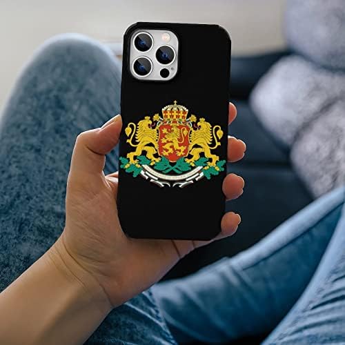 Грб На Бугарија Случај Против Гребење Телефон Компатибилен со iPhone 13 Pro Max Заштитна Школка Трендовски Дизајн