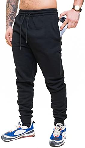 Q -Активно машко руно затегнати џогер - удобни и стилски џемпери за секојдневно носење со 3 џеб