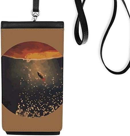 Универзум и туѓи вселенски предели Телефонски чанта што виси мобилна торбичка црн џеб