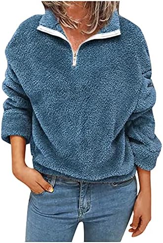 Модни жени патент крпеница со долги ракави врвови кадифен пуловер џемпер џемпер лапел волна мешавина зимска есен мека обична
