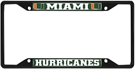 Fanmats 31263 Мајами урагани метална табличка рамка црна завршница