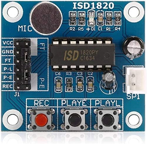 ЗИМ119 ISD1820 Модул За Снимање Аудио Звук Со Микрофон и 0,5 W 8R Звучник Компјутерска Плоча