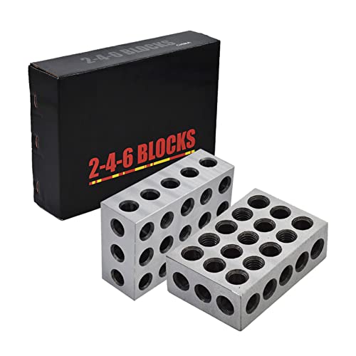 RaseParter 2-4-6 блокови совпаѓаат со пар со 23 дупки за прецизен машинист за мелење 0,0002in