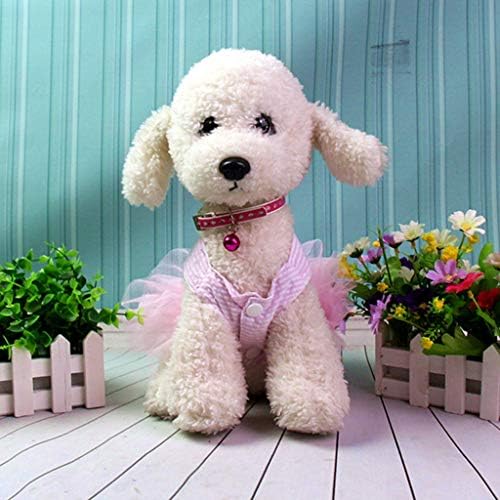 Џемпери за кучиња за кучиња девојка средна летна облека лента за мачки фустан печати облека за домашни миленици
