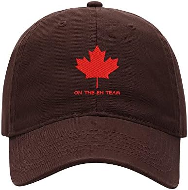 Бејзбол капа мажи Канада на ех извезена измиена памучна тато капа Унисекс бејзбол капачиња