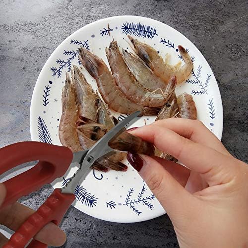 2 пакувања ножици за морска храна, ракчиња од ракчиња од ракчиња од ракчиња од ракчиња од ракчиња од морска храна, не'рѓосувачки челични ножици за кујнски алати