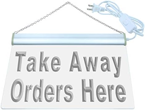 AdvPro Take Order Order The Display Shop LED Neon Sign Red 12 x 8,5 инчи ST4S32-J107-R