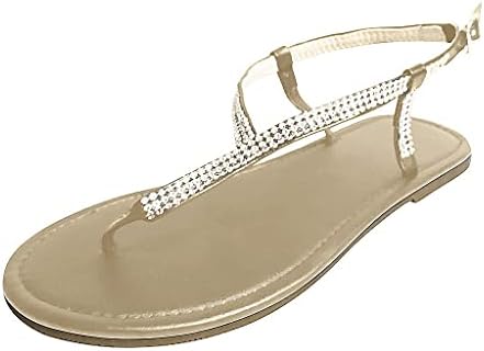 Nlomoct сандали за жени обични летни кристали ринистони рамни сандали влечки флип апостолки чевли за одење жени сандали