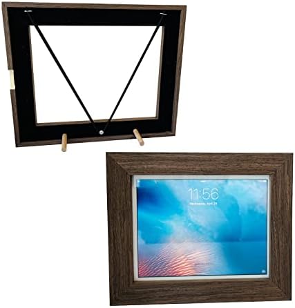 Trlry Frame за iPad, рамка за iPad слика, рамка за монтирање на таблети, рамка за wallидни таблети, дрвен капак за iPad, таблет од дрво,