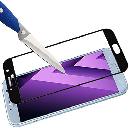 [2-Пакет] - Г-Дин Штит За Samsung Galaxy A7 [Калено Стакло] [Целосен Капак] [Црн] Заштитник На Екранот Со Доживотна Замена