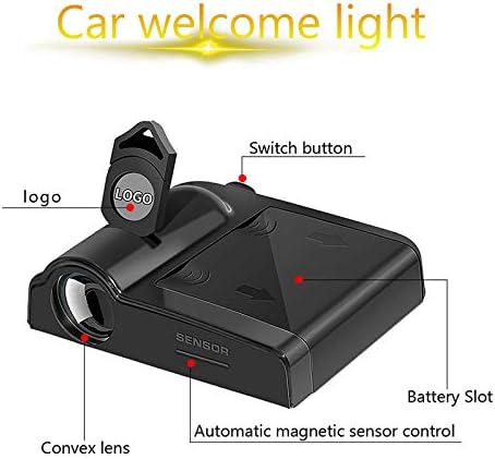 Liuzhi 2pcs Автомобил Врата Проектор Логото Светло За Импала, Универзална Безжична Учтивост LED Дух Сенка Светла Добредојдовте Светилка Погоден