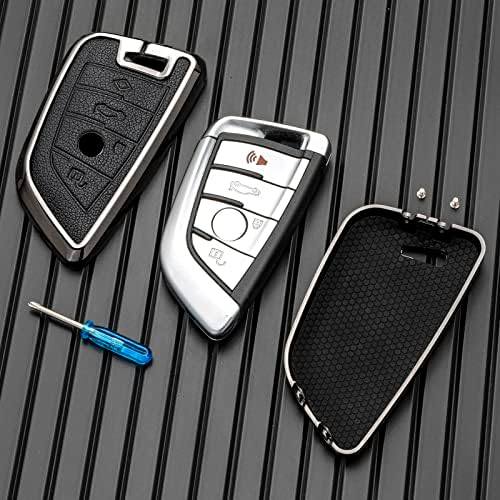 Олен клуч на капакот на клучот со клуч, метална легура на капакот на легура компатибилен со BMW 2 5 6 7 Series X1 X2 X3 X5 X6 X6