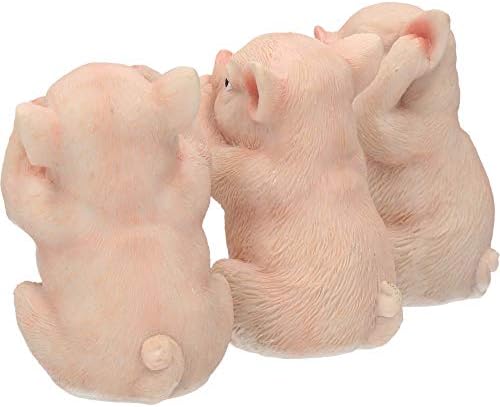 Немесис сега три мудри свињи фигура 11 см розова