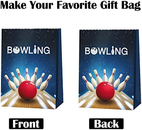 24 парчиња торбички за куглање за деца за деца за роденденска куглана за деца за деца куглање роденденска забава за куглање за куглање