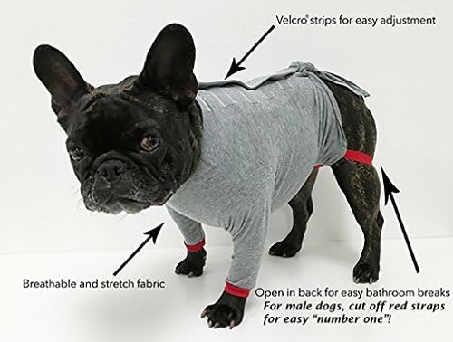 Popforpets Пост оперативна заштита од кошула за кучиња - Поп за домашни миленици подобро од конусот! Најудобната алтернативна кошула за закрепнување!