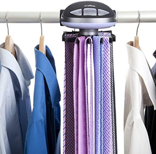 Продавници за моторизирана вратоврска за врски до 50 врски - Организатор на плакари, држи и прикажува до 50 врски или ремени, ротацијата работи