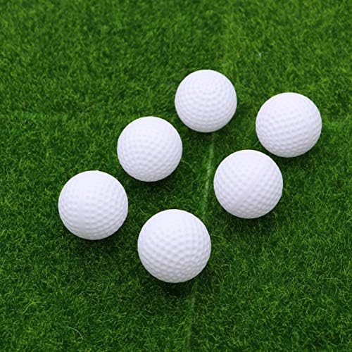 Nuobesty Mini Golf топки пластична голф тренинг топка бела голф топки игра играчка затворена на отворено голф -вежба додатоци 12 парчиња
