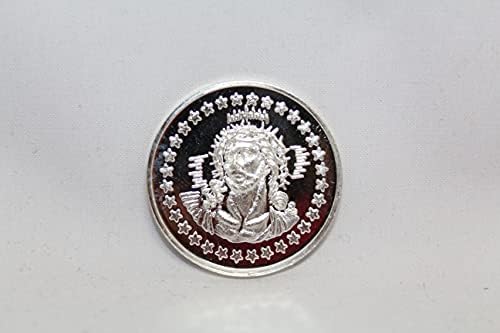 Д -р уметнички религиозен 999 фино 9,90 грама сребрена монета Бог Исус Христос Божиќ подарок
