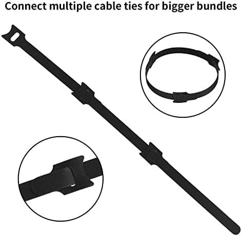 Врски со кабелски врски со заштеда од 80 парчиња - 6 инчи врски со жица прилагодливи врски со кабелски кабелски кабелски кабелски врски,