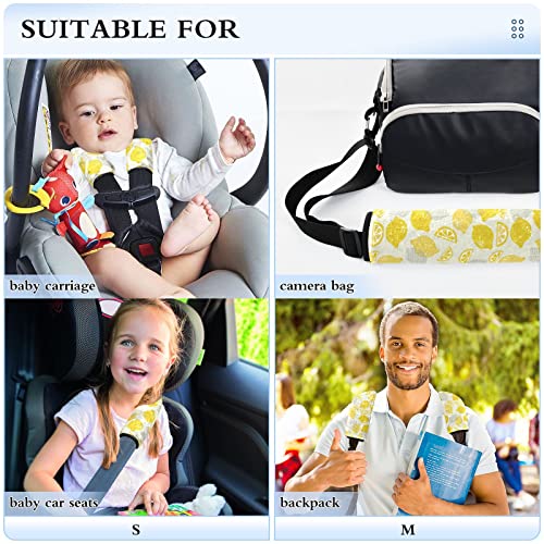 Лимони, ленти за седишта за автомобили за бебиња за деца 2 парчиња ленти за седишта за автомобили, перничиња за перничиња за