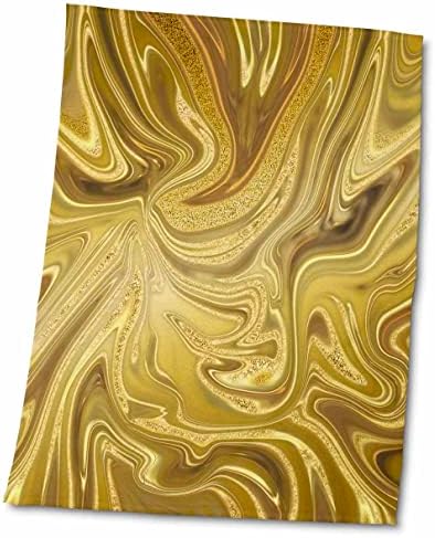 3drose Андреа Хаас Арт илустрација - Слика на треперлива златна површина - крпи