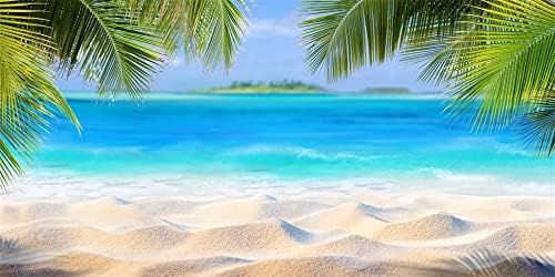 Јеле 20х10фт Летен Океан Песочна Плажа Позадина За Фотографија Хаваи Тропска Крајбрежна Позадина Морски Палми Природа Позадина Одмор