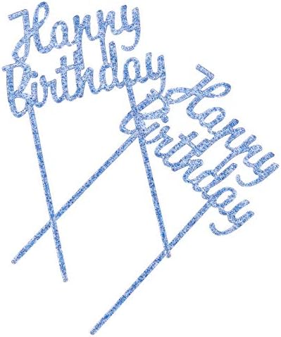Партикиндом Среќен Роденден Акрилна Пластична Роденденска Торта Топер Торта Забава За Роденден