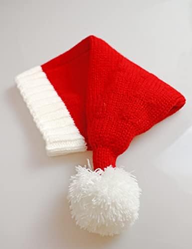 Анлеј Санта Хет плетени Божиќни капи Елк Хорн Зимски капчиња Божиќна капа за деца возрасни