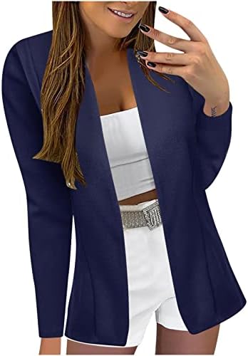 Јакни со блејзер за жени професионална облека со долги ракави лаппел јакна лето трендовски блејзери
