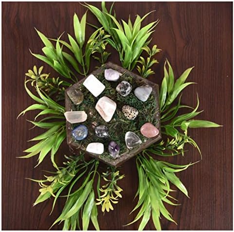 Природни камења со патеки Реики заздравување и заздравување на кристали, камен 14 парчиња