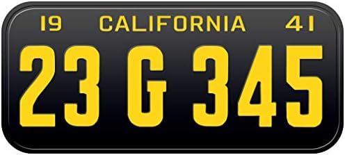 1941 Калифорнија Стариот Гроздобер Ретро САД Регистарска Табличка Регистарска Табличка Врежана Алу