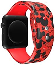 Miadeal Cartoon The Mouse Theme Bands For Apple Watch, Fit Iwatch Series Ultra 8 7 6 SE 5 4 3 2 1 големини 38mm/40mm/41mm/42mm/44mm/45mm/49mm