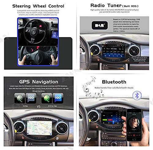 ЗВНАВ Андроид 10 Автомобил Стерео За Мини Купер Р50 2004-2006, Гпс Навигација Главата Единица, WiFi, Bluetooth, Carplay
