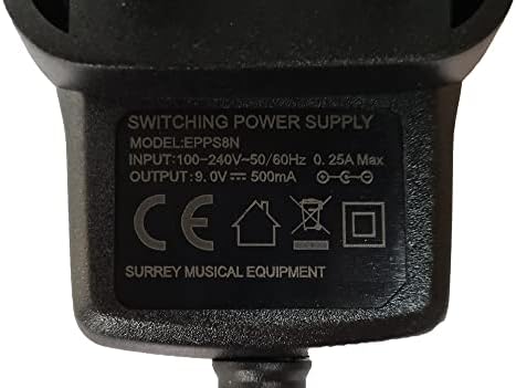 Замена на напојување за Guyatone PS-006 Analog Echo Ecko Effection Adapter Adapter UK 9V