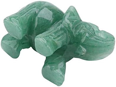 Фигура за слонови на Heepdd, 2 инчи природен жад врежан слон мини џеб кристална фигура за богатство на богатство, скулптури скулптури