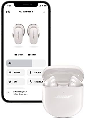 Нов Bose TietComfort Earbuds II, безжичен, Bluetooth, Најдобри слушалки за откажување на уво во светот со персонализирана откажување и звук на