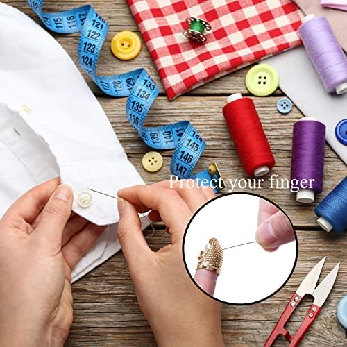 Gygyl 6pcs шиење на прсти, шиење заштитник на прсти, додатоци за шиење алатки за шиење DIY