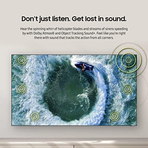 Samsung 65-инчен класа Neo QLED 8K Mini LED Quantum HDR паметен телевизор со ултра тенок дизајн, Dolby Atmos, звук за следење