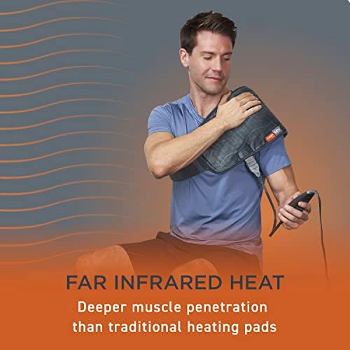 Чисто збогатување® PurerElief ™ Pro Far infrared Universal топлинска обвивка - Подлабоко олеснување на мускулите за грб, вратот, рамото и болката