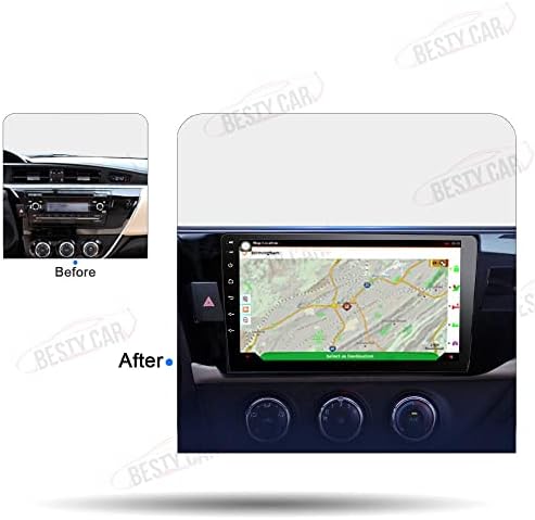 Bestycar 10.1 Android Автомобил Стерео Радио За Toyota Corolla 2014- Окта Јадро Андроид 10.0 Touchscreen Headunit поддржува GPS Навигација