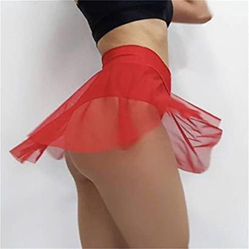 Женски рифли танцувачки шорцеви решетката еластична половината асиметрична поглава рива плен задници активна танцувачка облека