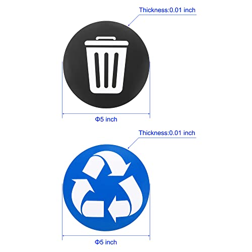 М МЕТЕРКСИИТИ 6 Пакет Налепница За Рециклирање-Етикети За Домашни Корпи За Отпадоци, Винил &засилувач; Мазна Површина, Нанесете Ја На Домашна/Кујна/Канцеларија